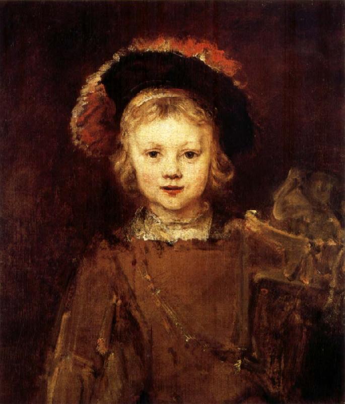 REMBRANDT Harmenszoon van Rijn Young Boy in Fancy Dress oil painting image